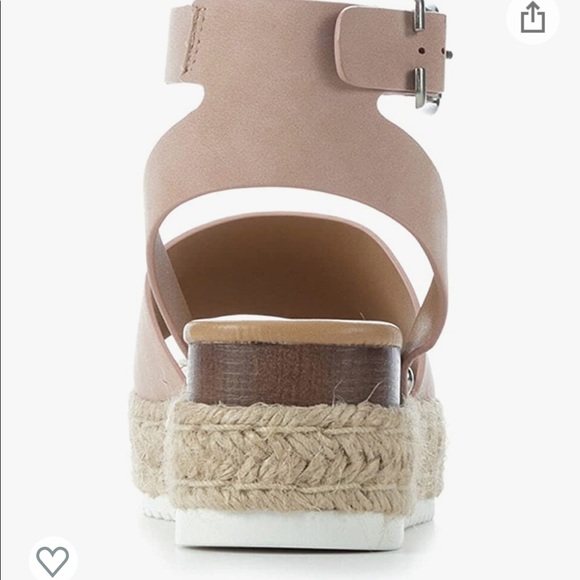 Women's Soda Topic Platform Sandals in Rose Gold Color - Picture 4 of 7